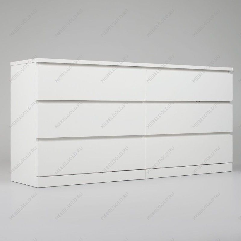 МАЛЬМ / VARMA Комод ИКЕА / IKEA 6D, 160x78x40, пигмент, белый | изображение 1