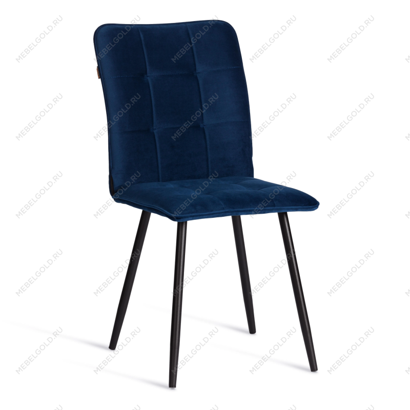 Стул обеденный Bari, LT, велюр, Blue (синий), 41х55х89 см