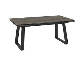 Стол с керамическим покрытием Chelsy-180 (180+45+45)х98 / OAK VINTAGE PREMIUM CER/ЧЕРНЫЙ)