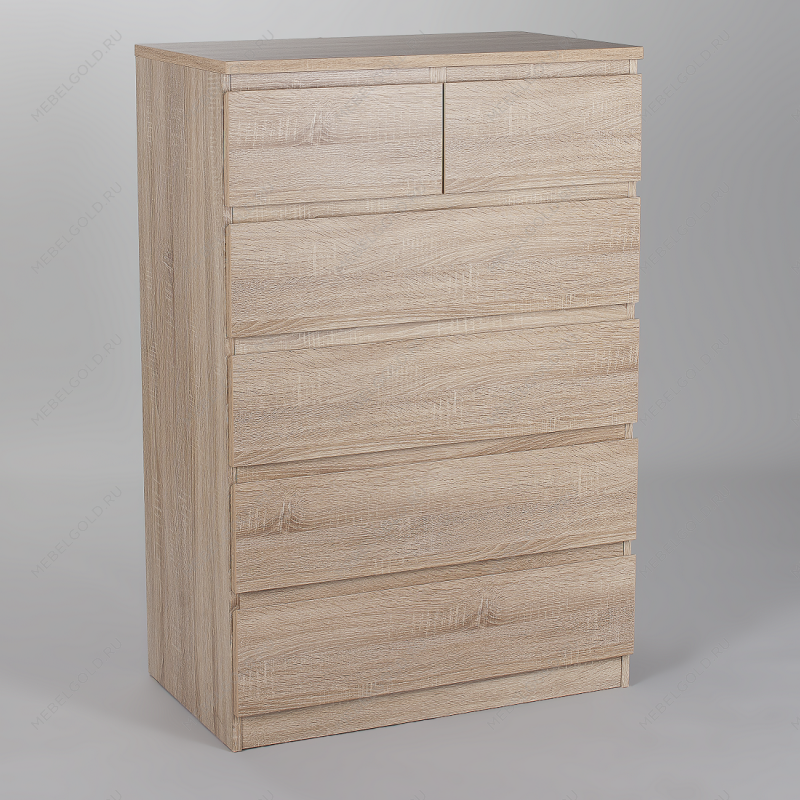 МАЛЬТА комод ИКЕА / IKEA 4+2 ящика 80х121 сонома | изображение 1