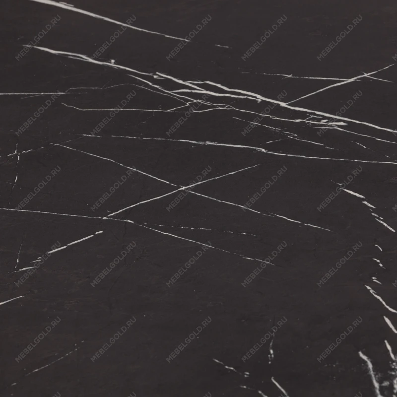 Стол обеденный FOX раздвижной, ЛДСП, 68.6x110-145x75 см, Мрамор черный/Белый | изображение 11