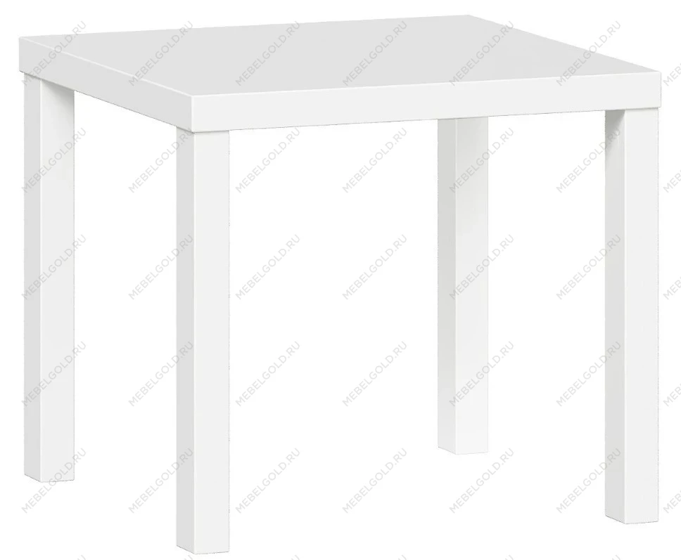 ЛАКК / ЭНКЕЛЬ Журнальный стол ИКЕА / IKEA 50, тамбурат, цвет белый