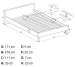 Кровать Halmar SABRINA 160 (серый) | изображение 14