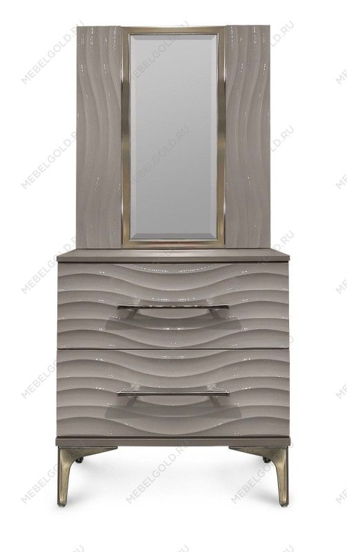 Зеркало Гравита для прикроватной серый камень глянец | изображение 1