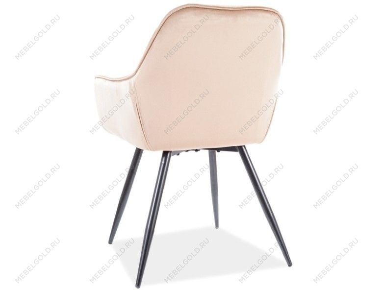 Стул кухонный Signal CHERRY VELVET (бежевый/черный) | изображение 1