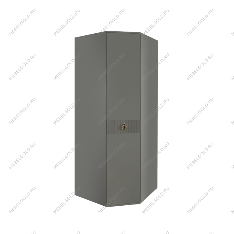 Шкаф угловой Римини СОЛО (Серый/Золото) РМШУ2/1(s)