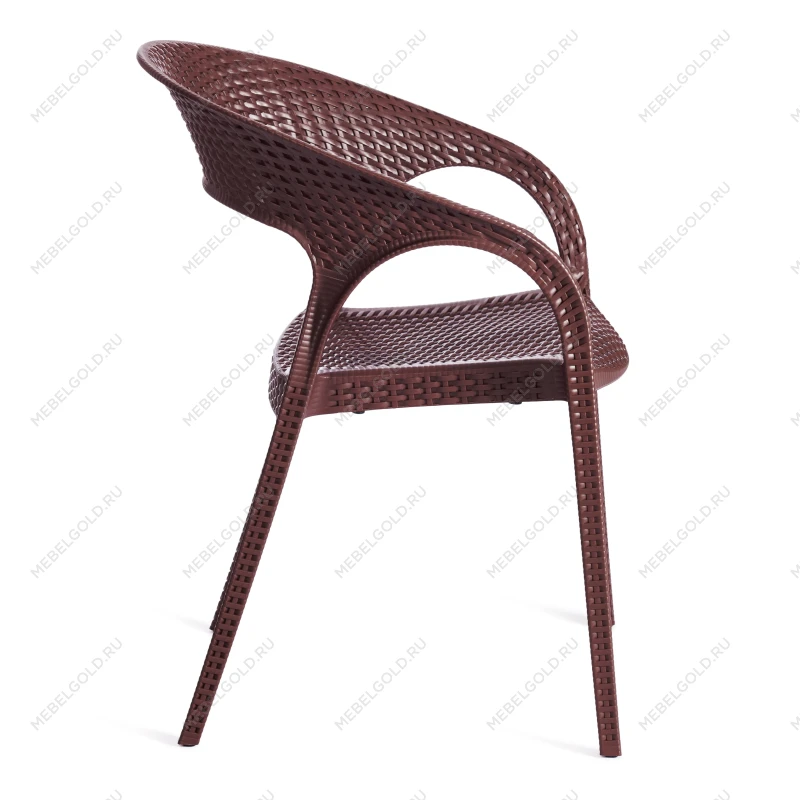 Кресло TINTO (mod. PC59)/1 шт. в упаковке, пластик,  60 х 63 х 83 см, Brown (коричневый) 14 | изображение 1