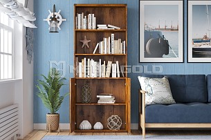 Стеллаж Индиана JREG2DO дуб саттер