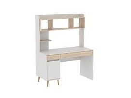 Стол письменный с надстройкой, Аврора, Дуб Мария/Кашемир