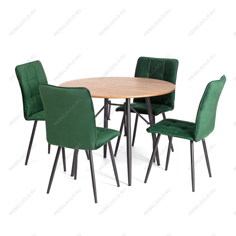 Стул обеденный Bari, LT, велюр, Deep Forest (изумруд), 41х55х89 см | изображение 14