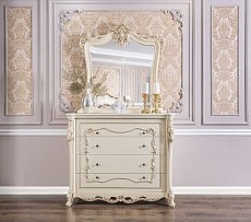 Зеркало для комода Джоконда крем глянец