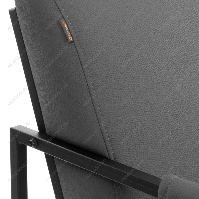 Кресло Charli LUX/Чарли Люкс, экокожа, Sharp Графит, 70х80х82 см | изображение 7