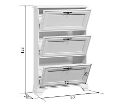 Тумба для обуви Кентаки SFB3B белый