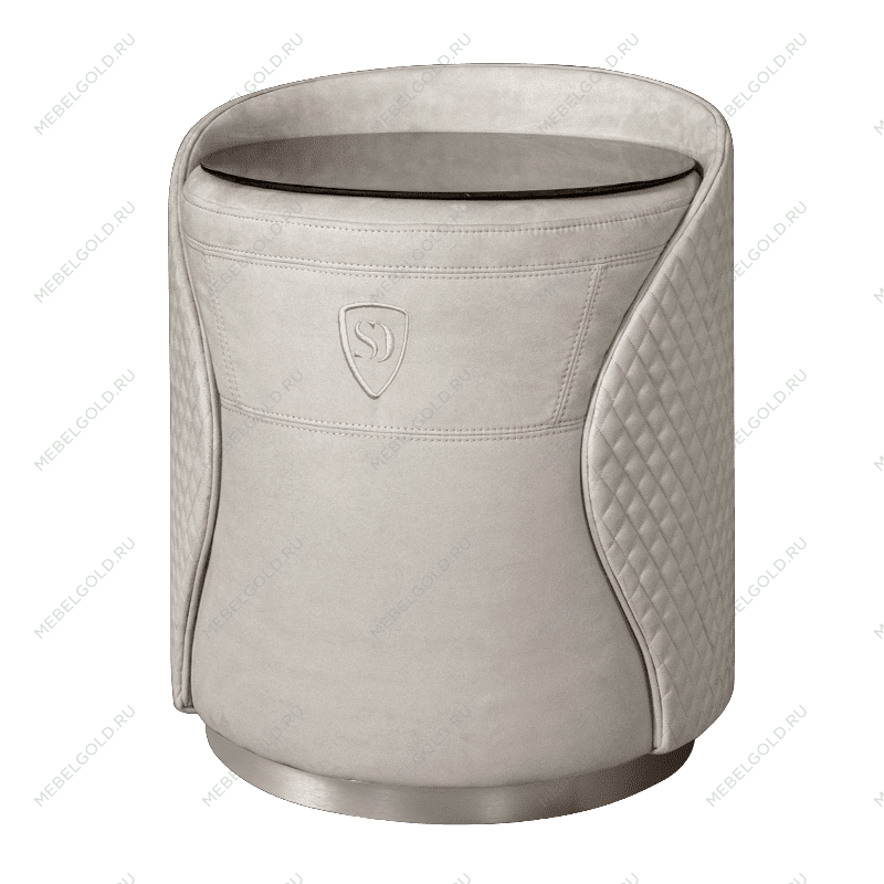 Пуф-тумба Светло-серый (новабук) серебро Sweet dreams PS-101