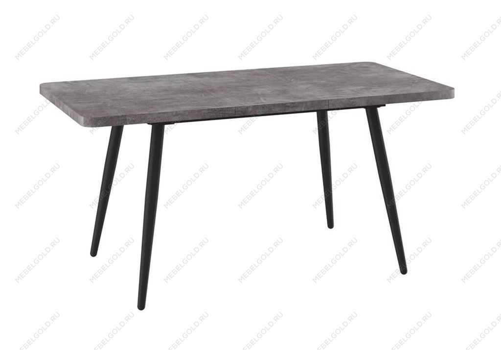 Стол Бьерн (R)-120 (Дымчатая керамика/Черный) 120(160)х80 | изображение 1