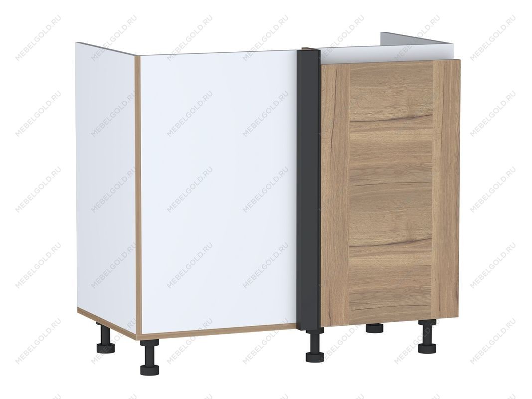 Стол под мойку угловой СМУ-100 правый, Сити (900*470*820) Дуб Галифакс натуральный, 20811