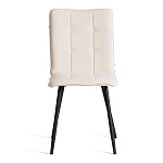 Стул обеденный Bari, LT, флок, молочный/черный, 4, 41х55х89 см | изображение 4