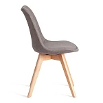 Стул TULIP SOFT (mod. 053V), дерево/пластик/ткань, 49,5 x 54,5 x 84 см, Серый (Grey) LY1701-26 | изображение 1