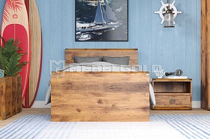 Кровать Индиана JLOZ/90 дуб саттер