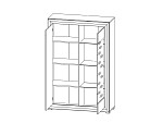 Шкаф с витриной Мальта REG1W1D с подсветкой | изображение 1