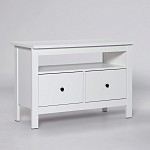 САГА тумба 2 ящика белая | изображение 1