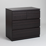 МАЛЬТА комод ИКЕА / IKEA 2+2 ящика 80х76 Дуб Венге | изображение 1