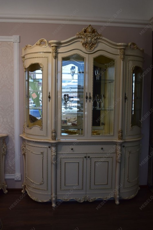 Сервант Джоконда 4-ств крем глянец