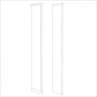 Мишель стоевая к шкафу правая белый матовый