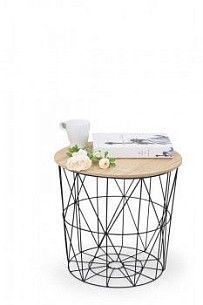 Стол журнальный Halmar MARIFFA (натуральный/черный)