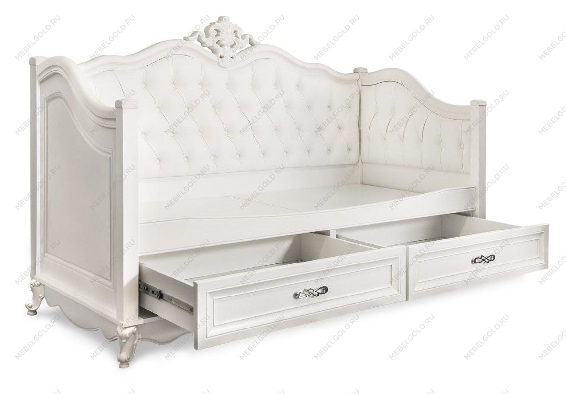 Диван кровать Мишель белый матовый | изображение 1