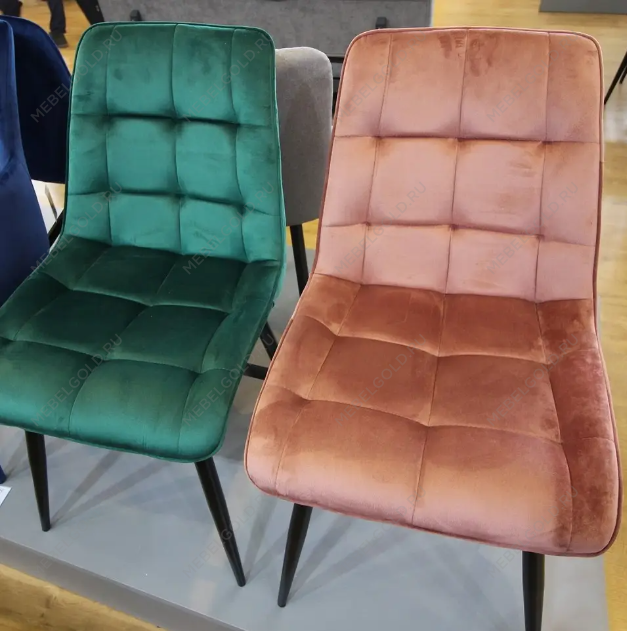 Стул кухонный Signal CHIC Velvet (ант. розовый/черный) | изображение 1