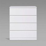 Варма Прайм 4 комод 80x100x48, белый | изображение 1