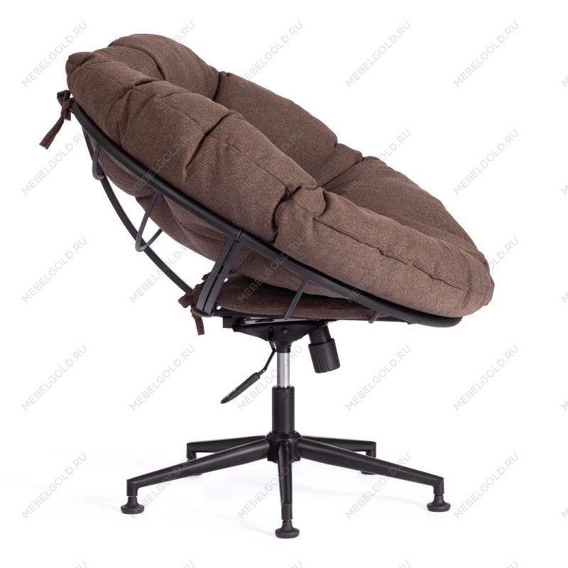 Кресло CLOUDE, рогожка/металл, 97х98х90-96см, коричневый, 3М7-147 | изображение 2