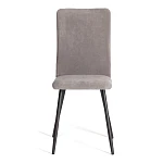 Стул обеденный La Rousse, NEW, флок, серый/черный, 29, 45x55x93 см | изображение 4