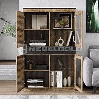 Шкаф с витриной Джаггер 2V2D1S