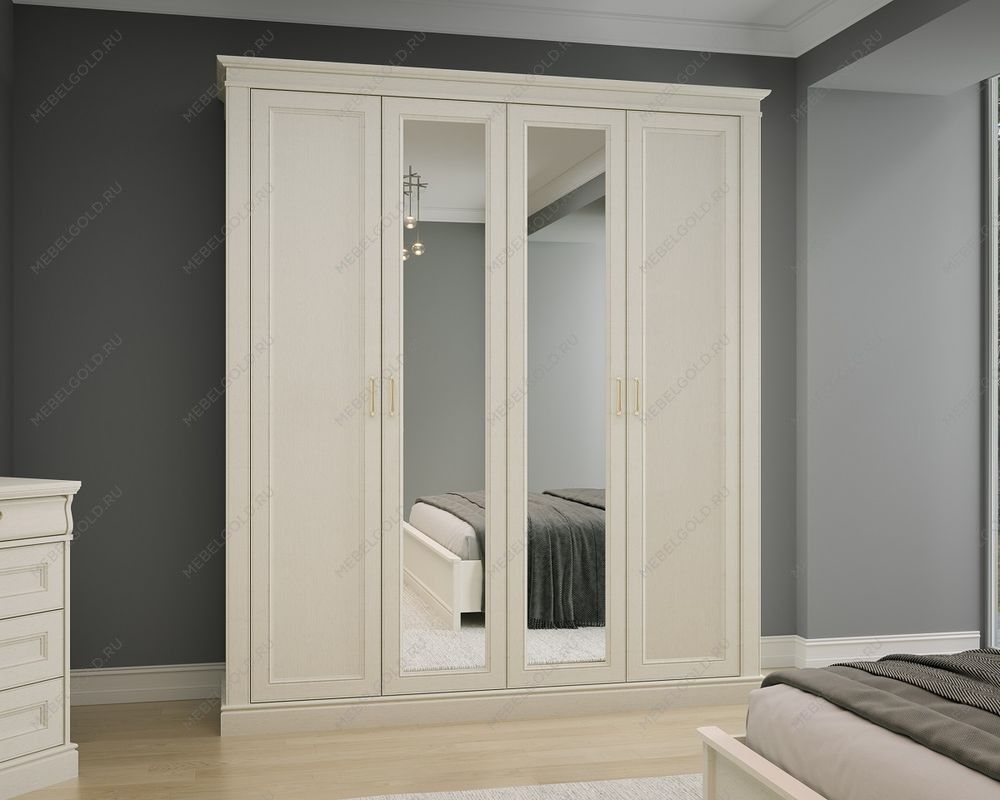 Шкаф 4-х дверный, Сиена (2024*548*2300) Береза бежевая, 12315 | изображение 1