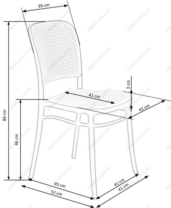 Стул кухонный Halmar K483 (натуральный/черный) | изображение 9