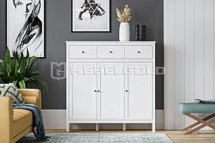 Тумба Ева (Хельга) KOM3D3S белый