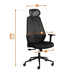 Компьютерное кресло Matrix, red ткань, черный | изображение 23