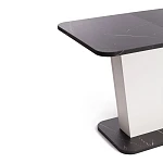 Стол обеденный GENT, ЛДСП, 110-145x68,6x75,5 см, Мрамор Блэк Роял/Белый | изображение 8