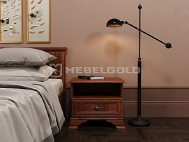 Тумба прикроватная Кентаки KOM1S каштан