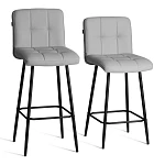 Полубарный стул Medeo/Медео, экокожа, черный, 42х56х102 см | изображение 14