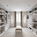 Ящик МАКС длинный выдвижной в двухдверный узкий шкаф, ДСП, цвет белый | изображение 3