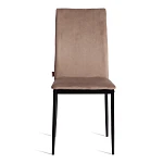 Стул CAPRI (mod. BC565-DC), металл, флок, 43 х 53 х 92 см, Beige (бежевый) HLR8 / черный | изображение 4