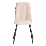 Стул обеденный Asti, TREND, флок, бежевый/черный, 7, 47х54х86 см | изображение 4