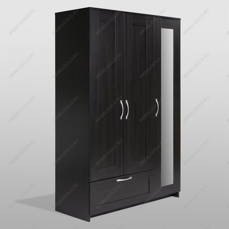 БРИМНЭС / СИРИУС Шкаф ИКЕА / IKEA комбинированный 3 двери и 1 ящик Дуб Венге