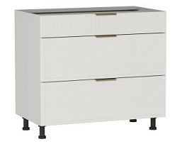 Стол с ящиками СЯ-90 (140/284), Берта (900*528*820) Экокожа Белый, 25326