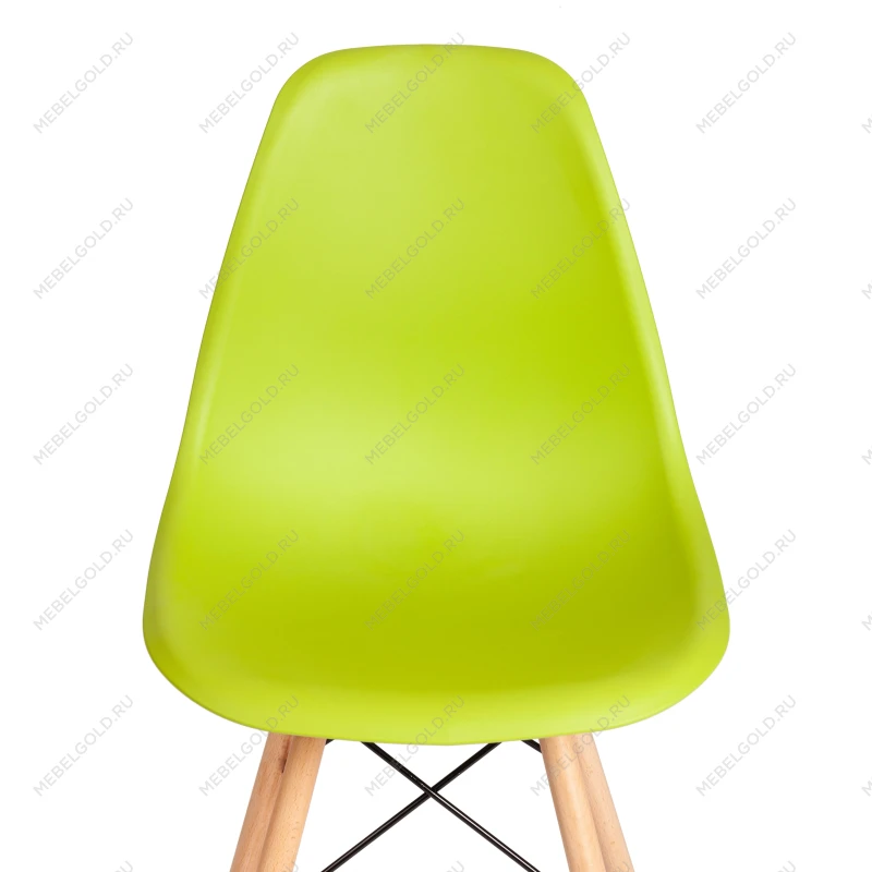 Стул CINDY (EAMES) (mod. 1801), дерево бук/металл/сиденье пластик, 45x51x82 см, Olive (оливковый) | изображение 5