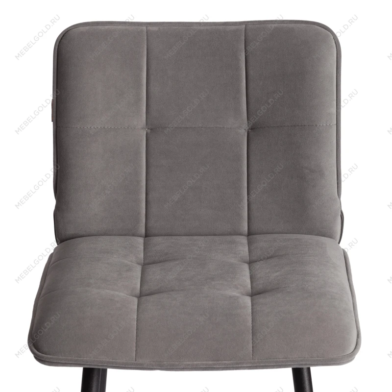 Барный стул Bari/Бари, велюр, серый, 29, 45х56х110 см | изображение 5