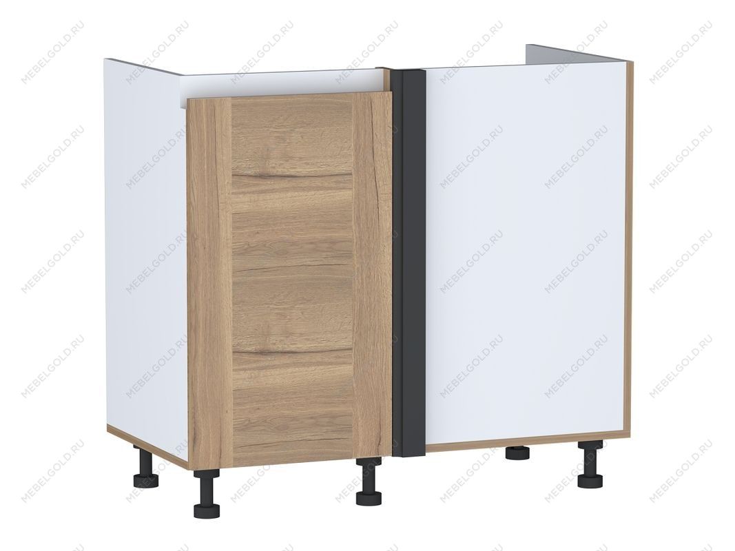 Стол под мойку угловой СМУ-100 левый, Сити (900*470*820) Дуб Галифакс натуральный, 20810